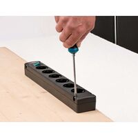 Brennenstuhl Bremounta Steckdosenleiste 6-fach Schwarz 3,00 m H05VV-F 3G1,5 TYPE F