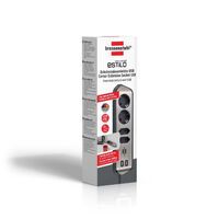 Brennenstuhl estilo Eckstedoleiste 4-fach schwarz Multistecker