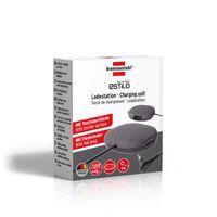 Brennenstuhl Estilo Ladestation mit Textiloberfläche (Möbel-Steckdose mit 1x Euro-Steckdose und 2x USB-Charger, inklusive Klettkabelbinder)