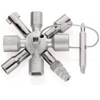 Knipex TwinKey® Schaltschrankschlüssel Für alle gängigen Schaltschränke und Absperrsysteme
