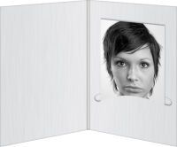 1x100 Daiber Passbildmappen Profi-Line  bis 4,5x6cm weiß Passbild- und Portraitmappen