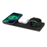 Belkin BOOST Charge 3in1 drahtl. Ladepad MagSafe iPhone 12/13 sw. Ladegeräte - Induktion