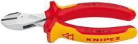 KNIPEX X-Cut - Diagonal-cutting pliers - Chromium-vanadium steel - Plastic - Red/Orange - 16 cm - 175 g
