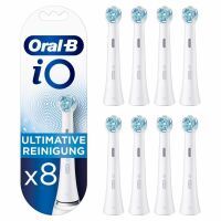 Oral-B iO Ultimative Reinigung Aufsteckbürsten für elektrische Zahnbürste, Briefkastenfähige Verpackung, 8 Stück