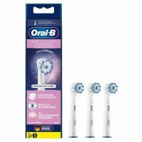 Oral-B Sensitive Clean Aufsteckbürsten mit ultra-dünnen Borsten für sanfte Reinigung, 3 Stück