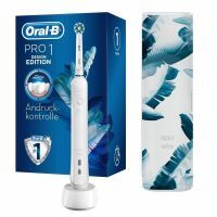 Oral-B Pro 1 750 White Design Edition mit Reiseetui Elektrische Zahnbürste