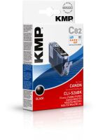 KMP C82 Tintenpatrone schwarz kompatibel mit Canon CLI-526 BK Druckerpatronen