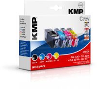 KMP C72V Vorteilspack BK/C/M/Y komp. mit PGI-520 / CLI-521 Druckerpatronen