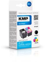 KMP H162V Vorteilspack BK/Color komp. mit HP C2P05AE/C2P07AE Druckerpatronen