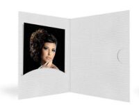 1x100 Daiber Portraitmappen Opti-Line  bis 13x18cm weiß Passbild- und Portraitmappen