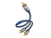 in-akustik Premium Y Subwoofer Kabel Cinch - 2x Cinch 5,0 m Kabel und Adapter -Audio/HiFi-
