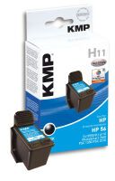 KMP H11 Tintenpatrone schwarz kompatibel mit HP C 6656 AE Druckerpatronen