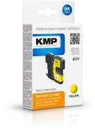 KMP B77Y Tintenpatrone yellow kompatibel mit Brother LC-980 Y Druckerpatronen