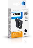 KMP B77B Tintenpatrone schwarz kompatibel mit Brother LC-980 BK Druckerpatronen