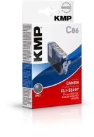 KMP C86 Tintenpatrone grau kompatibel mit Canon CLI-526 GY Druckerpatronen