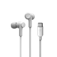 Belkin ROCKSTAR - Headphones - In-ear - Calls & Music - White - Buttons - 1.12 m