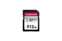 Transcend SD Card SDXC 300S 512GB - 512 GB - SDXC - Class 10 - NAND - 95 MB/s - 40 MB/s