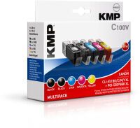 KMP C100V Multipack kompatibel mit Canon PGI-550/CLI-551 XL Druckerpatronen