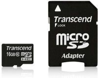 Transcend microSDHC         16GB Class 10 UHS-I 400x + SD Adapter microSD