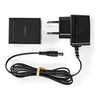 Nedis TosLink-Splitter / 2-Weg / Audio- / Video- / Dateneingänge: TosLink Female / Audio- / Video- / Datenausgänge: 2x TosLink / Druckknopf / Metall / Schwarz