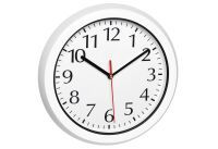 TFA 60.3542.02 Funk Wanduhr 30 cm Weiß Badezimmer-/Feuchtraum geeignet