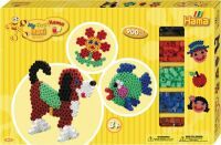 Malte Haaning Plastic A/S Hama® Bügelperlen Maxi - Gigantische Geschenkpackung gelb - 2 Stiftplatten