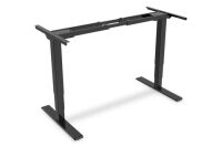 DIGITUS Electrically Height-Adjustable Table Frame, dual motor, 3 levels, black