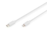 DIGITUS USB Kabel USB-C St. -> Lightning St., MFI 2M weiß (DB-600109-020-W)