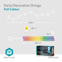 Nedis SmartLife Weihnachtsbeleuchtung / Party-Lichter / Wi-Fi / RGB / 48 LED's / 10.8 m / Android™ / IOS