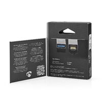 Nedis USB-C™ Adapter / USB 3.2 Gen 1 / USB-C™ Stecker / USB-A Buchse / 5 Gbps / Rund / Vernickelt / Silber / Verpackung mit Sichtfenster