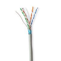 Nedis CAT6 Netzwerkkabel Rolle / Solid / F/UTP / CCA / 305 m / Innen / Rund / PVC / Grau / Pull Box - ausziehbar