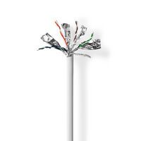 Nedis CAT7-Netzwerkkabel-Rolle / Solid / S/FTP / Reines Kupfer / 305 m / Innen / Rund / LSZH / Grau / Pull Box - ausziehbar