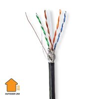Nedis Netzwerk-Kabel Rollen| CAT6| Solid| S/FTP| CCA| 305.0 m| Aussenbereich| Rund - Cable - Network