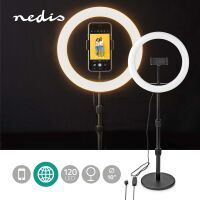 Nedis Ringlicht| 10 inch| 120 LED's| 2700 - 6700 K| Tisch| Schwarz