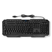 Nedis Wired Gaming Keyboard| USB Type-A| Folientasten| LED| AZERTY| FR-Layout| - Keyboard - AZERTY