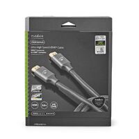 Nedis Ultra High Speed ​​HDMI ™ -Kabel / HDMI™ Stecker / HDMI™ Stecker / 8K@60Hz / 48 Gbps / 3.00 m / Rund / 6.7 mm / Gun Metal Grau / Verpackung mit Sichtfenster