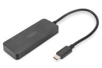 DIGITUS 3-Port MST Video Hub USB-C/3x DisplayPort 4K/60Hz Datenverteiler/Umschalter