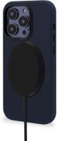 Decoded Leather Backcover iPhone 14 Pro Steel Blue Taschen & Hüllen - Smartphone