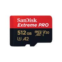 SanDisk microSDXC          512GB Extreme Pro A2 C10 V30 UHS-I U3 microSD