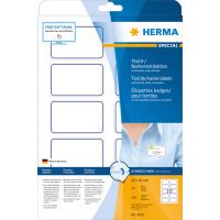 HERMA Textil/Namensetiketten A4 80x50mm weiß/blau     200St. (4410)