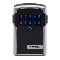 Master Lock Schlüsseltresor Bluetooth schwarz grau 5441EURD Diebstahlschutz