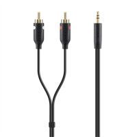 Belkin Stereo-Kabel, schwarz, 2m Y-Audio-Kabel         F3Y116BT2M Kabel und Adapter -Audio/HiFi-