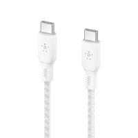 Belkin geflochtenes USB-C/USB-C Kabel 100W 2m weiß  CAB014bt2MWH Kabel und Adapter -Kommunikation-