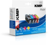 KMP H62V Vorteilspack BK/C/M/Y kompatibel mit HP No. 364 XL Druckerpatronen