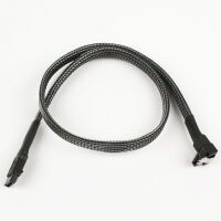 Kabel Nanoxia SATA 6Gb/s Kabel abgewinkelt 60 cm, carbon (NXS6G6C)