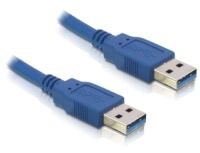 Delock USB 3.0-A male/male - 2m - 2 m - USB A - USB A - Male/Male - 5000 Mbit/s - Blue