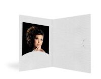 1x100 Daiber Passbildmappen Opti-Line  bis 5x7cm weiß Passbild- und Portraitmappen