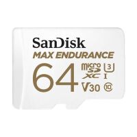 SD MicroSD Card  64GB SanDisk Max Endurance inkl. Adapter (SDSQQVR-064G-GN6IA)