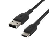 Belkin USB-C/USB-A Kabel      3m ummantelt, schwarz  CAB002bt3MBK Kabel und Adapter -Kommunikation-