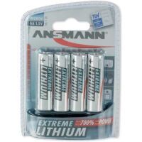 1x4 Ansmann Extreme Lithium Mignon AA LR 6 Batterien